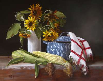 Corn and Sunflowers